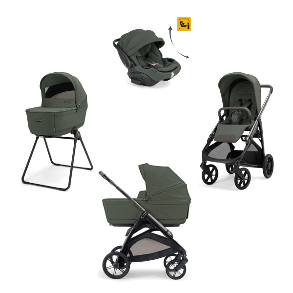 Trio Inglesina Aptica 2026 Con Seggiolino Auto Darwin Recline Evo Borsa Inclusa Ivy Green
