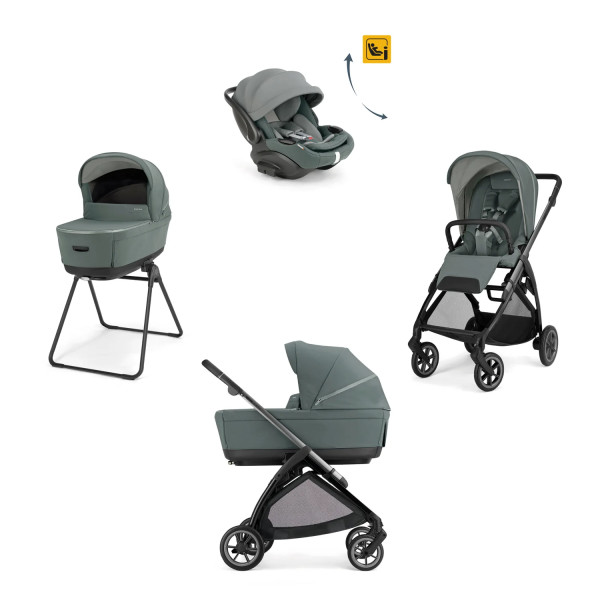 Trio Inglesina Electa 2026 con  Seggiolino Auto Darwin Infant Recline Evo Borsa Inclusa Studio Grey