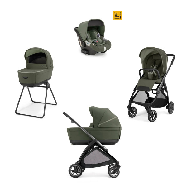 Trio Inglesina Electa 2026 con  Seggiolino Auto Darwin Infant Borsa Inclusa Loft Green