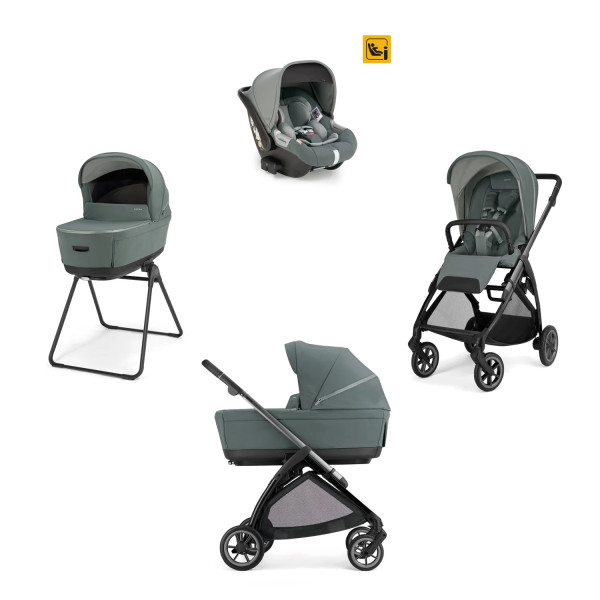 Trio Inglesina Electa 2026 con  Seggiolino Auto Darwin Infant Borsa Inclusa Studio Grey