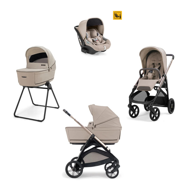 Trio Inglesina Aptica 2026 Con Seggiolino Auto Darwin Infant Borsa Inclusa Vicuna Beige