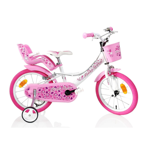 F.LLI SCHIANO SRL  BICI LOVE 16" ROSA CON CESTINO