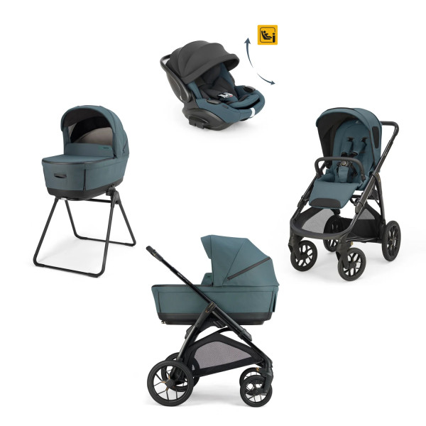 Inglesina Trio Aptica XT 2026 Con Seggiolino Auto Darwin Recline Evo e Borsa Day Bag Inclusa Himalaya Blue