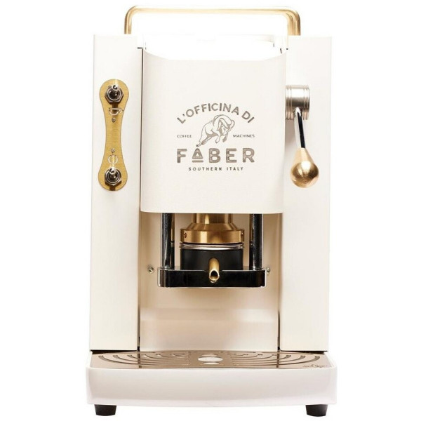 FABER MACCHINA DA CAFFE' A CIALDE PICCOLA COLORE WHITE MILK PRESTIGE