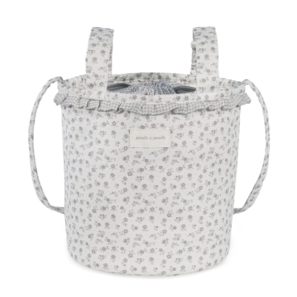 PASITO A PASITO Borsa Little Bloom Floor Grigio