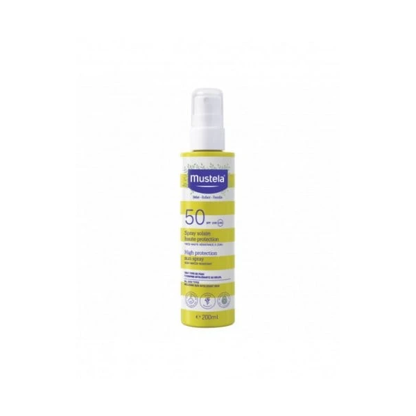 MUSTELA Spray Latte Solare Spf50 Protezione Alta 200Ml