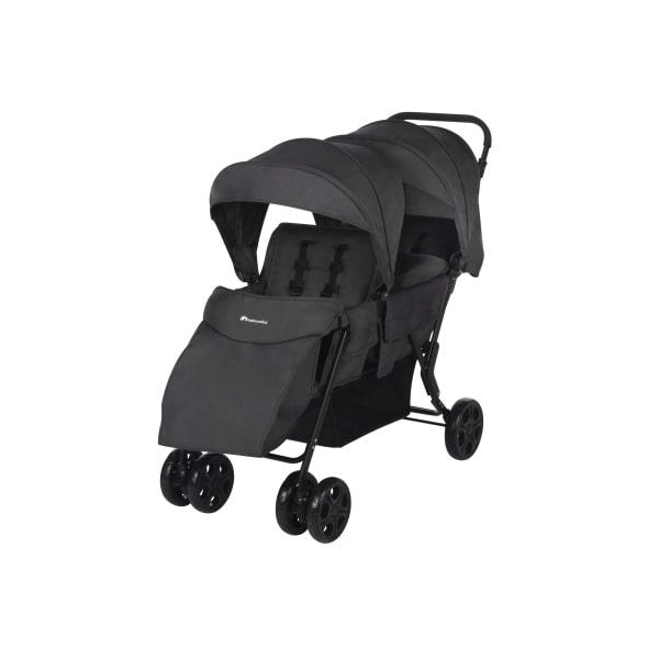 Passeggino Gemellare Teamy Mini Graphite