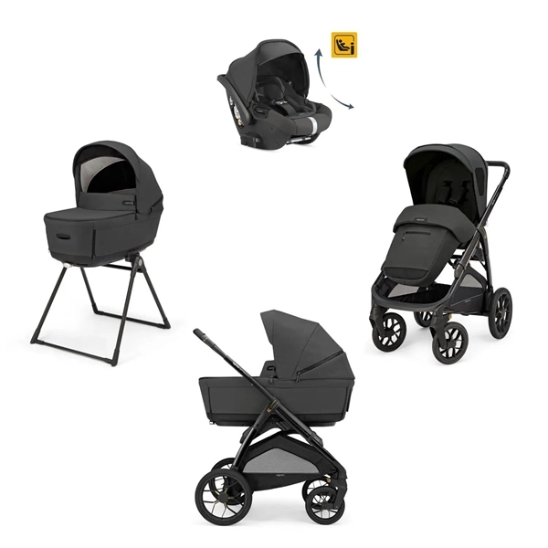Inglesina Trio Aptica XT 2026 Con Seggiolino Auto Darwin Recline Evo e Borsa Day Bag Inclusa Magnet Grey Senza Telaio