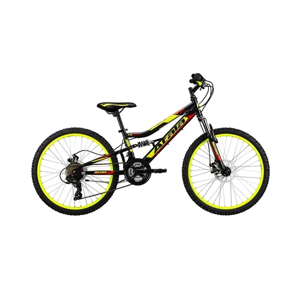 ATALA Bici 24" Storm Md Nero Giallo E Rosso