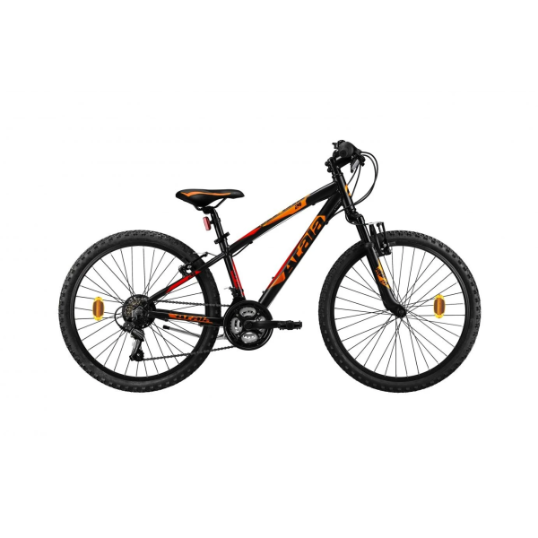 ATALA Bici 24" Race Comp Boy 18 VelocitÃ  Nero E Arancio