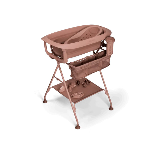 Twistshake Set Bagno con Vaschetta e giocattoli Warm Blush