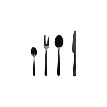 TOGNANA Servizio 24 Posate Acciaio Inox Nero