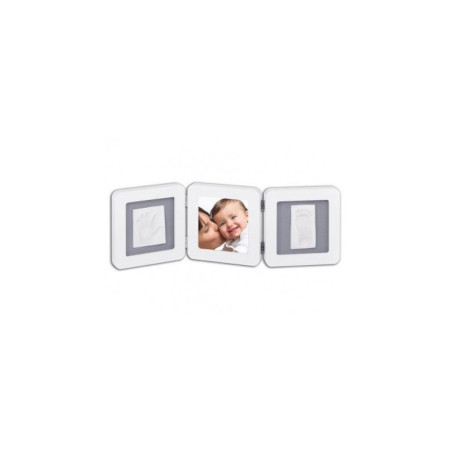 Double Print Frame Withe & Gray Baby Art
