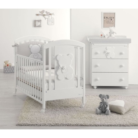 Lettino Azzurra Design Funky Bianco Materasso Incluso