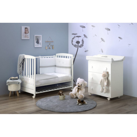 Set Cuoricino Prime Co-Sleeping Bianco