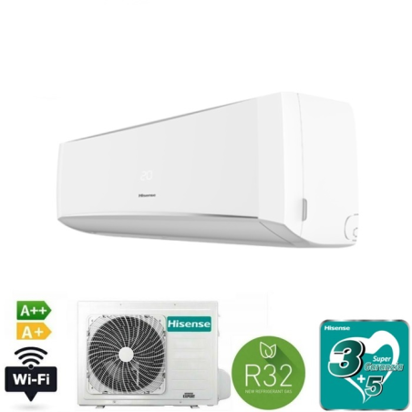 HISENSE CONDIZIONATORE 9000BTU A++\A+ HALO WIFI CBYR0906G\CBYR0906W