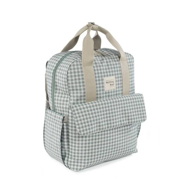 PASITO A PASITO Zaino Per Passeggino I Love Vichy Verde