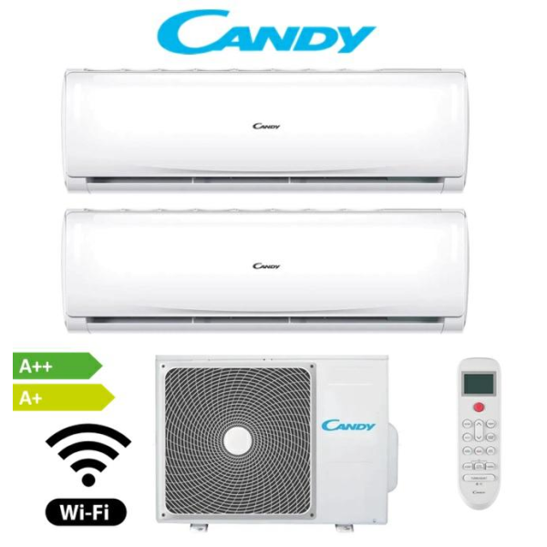 CANDY CONDIZIONATORE DUAL SPLIT9000+9000 A++\A+ PURA WIFI CY-2T14OUT
