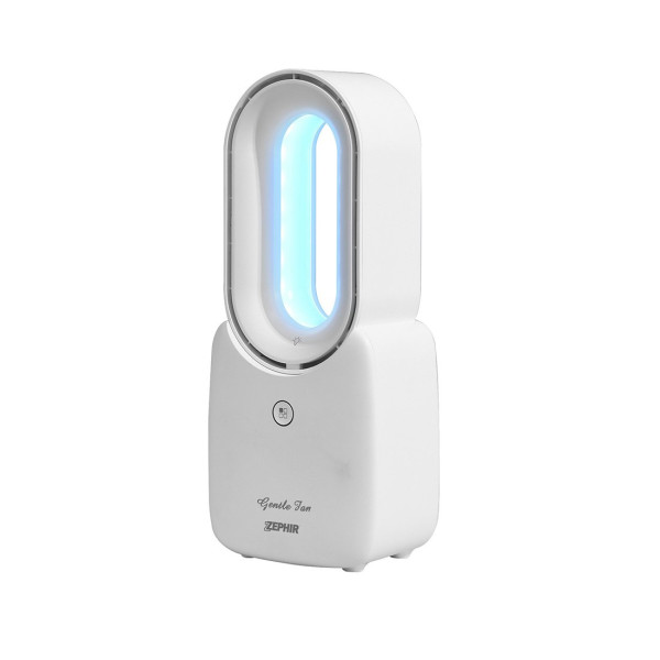 ZEPHIR Ventilatore Ricaricabile Da Tavolo Senza Pale Bianco