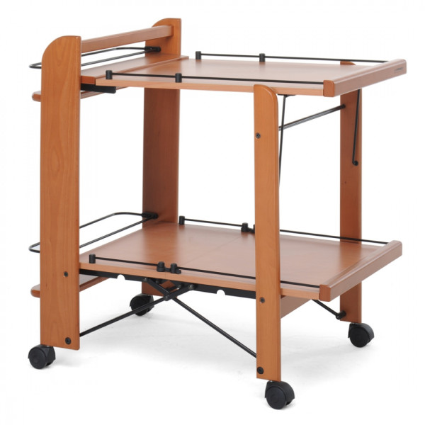 FOPPAPEDRETTI Service Carrello Portavivande, Noce
