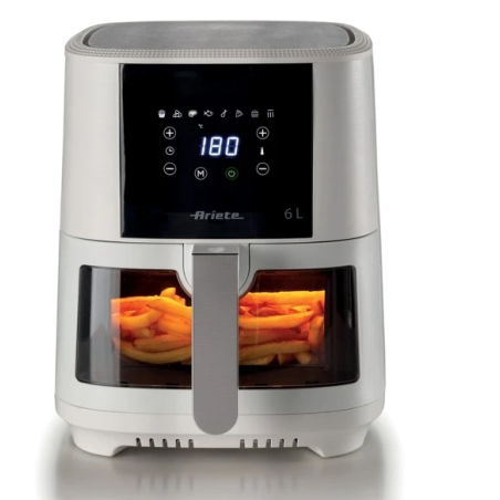 Ariete Friggitrice Ad Aria Con Cassetto Trasparente 6 Litri Bianco