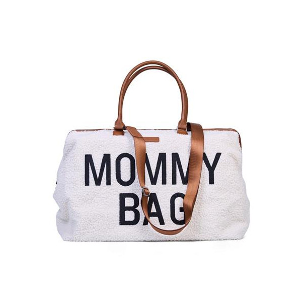 Childhome Mommy Bag Borsa Cambio Teddy Bianco