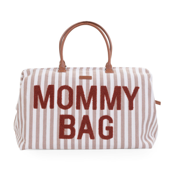 Childhome Mommy Bag Borsa Cambio Righe Terra